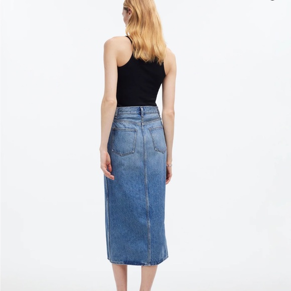 Madewell The Rilee Denim Midi Skirt - Picture 2 of 9